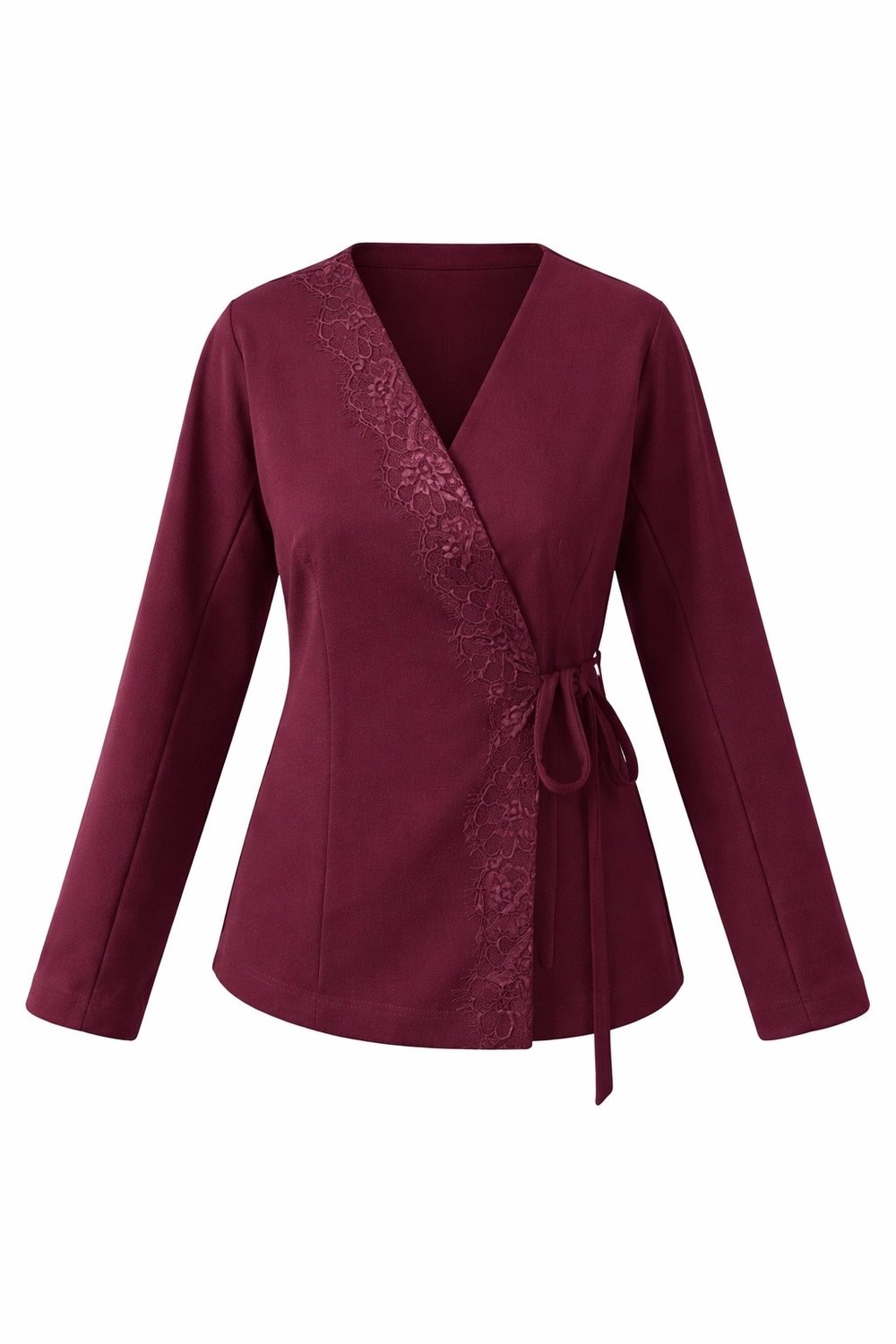 Кардиган из трикотажа джерси бургунди