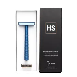 Т-образная бритва Henson Shaving AL13 синяя Mild (HS-AL-SB-03-MLD-5) 3