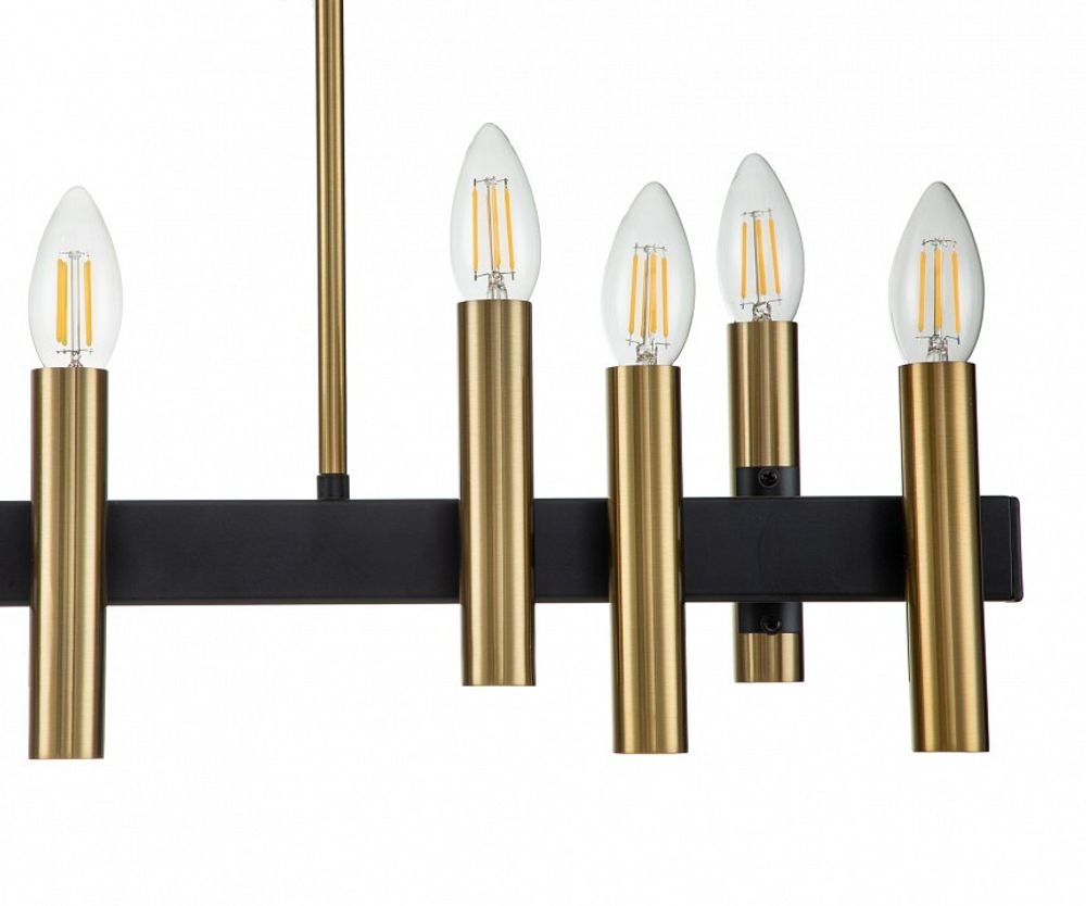 Люстра на штанге Indigo Cero 13009/12PL Black