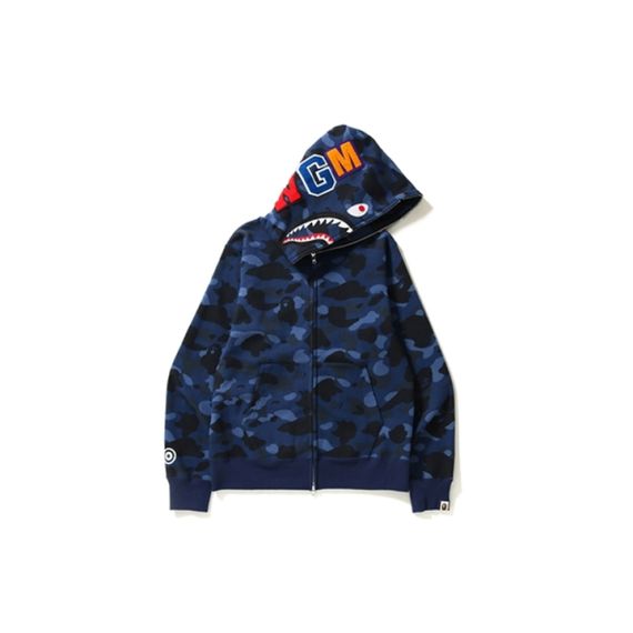 A BATHING APE BAPE Color Camo Shark Full Zip Hoodie WGM