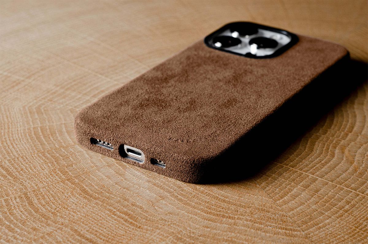 Hard Graft Fuzzy Dusty Brown 🔥 чехол из алькантары для iPhone