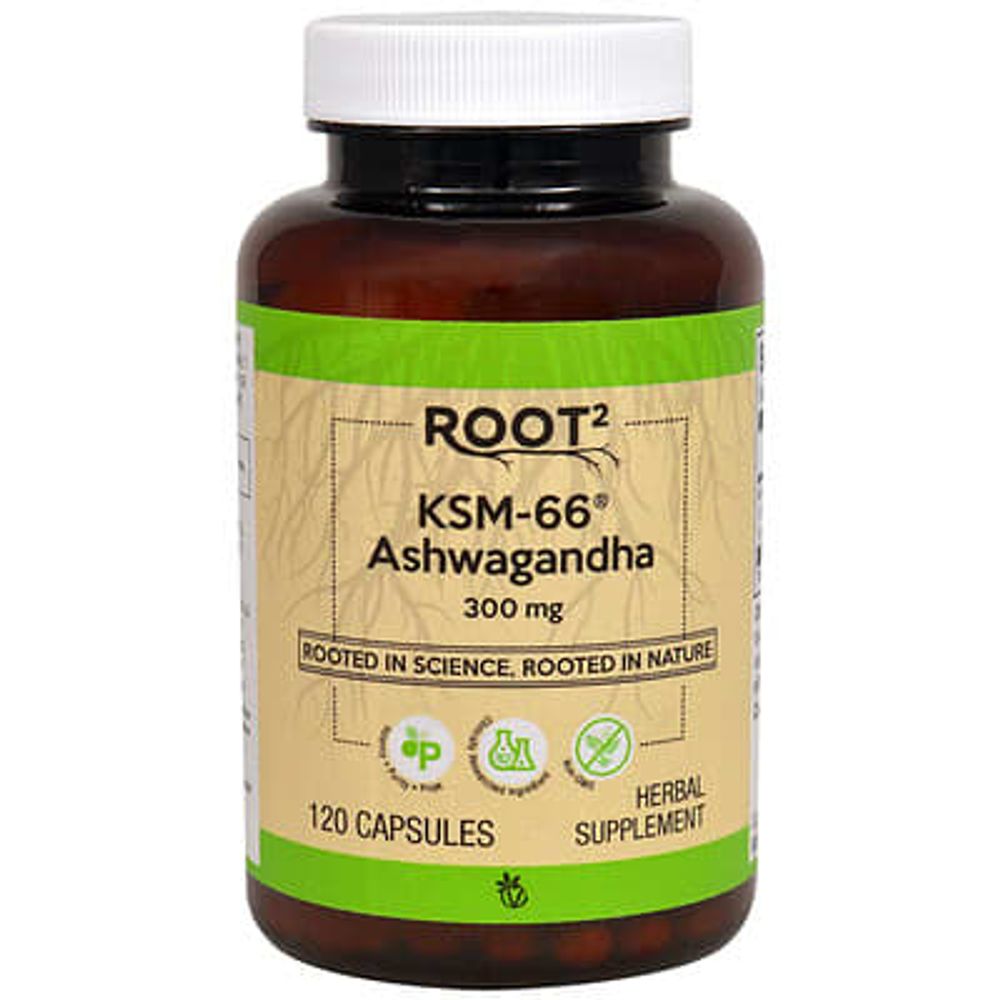Vitacost, Root2, KSM-66®, ашваганда, 300 мг, 120 капсул