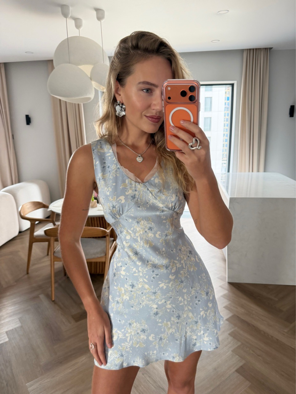 Платье Blue Bobble голубой