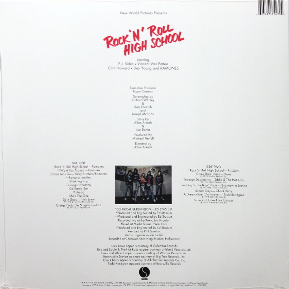 Soundtrack / Rock 'N' Roll High School (Coloured Vinyl)(LP)