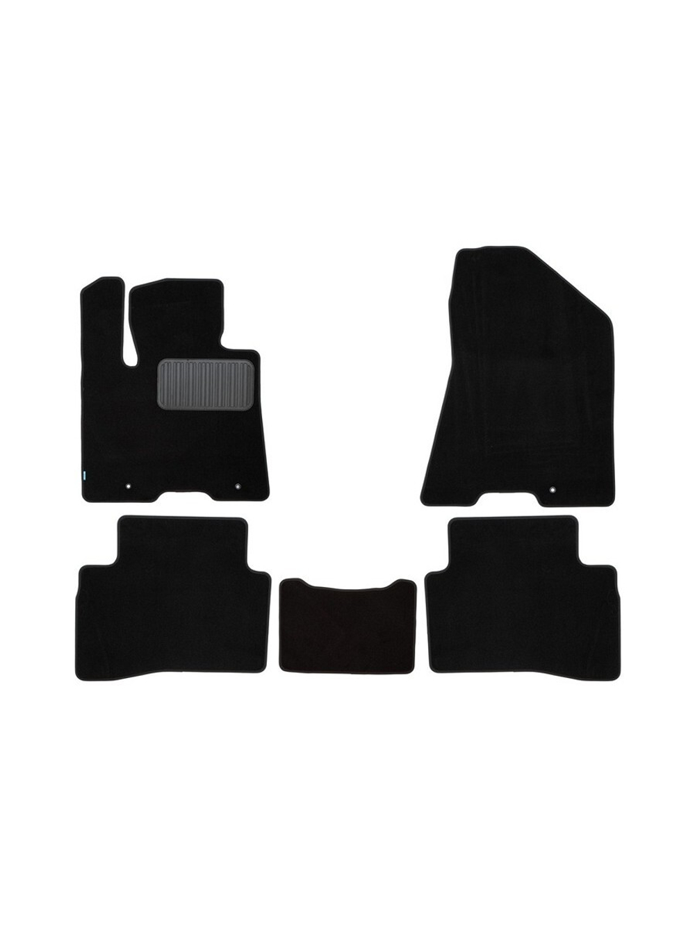 Коврики в салон для HYUNDAI Tucson 2015-2018, 2018-2021, кроссовер, 5 шт. (текстиль) KLEVER05205822110KH