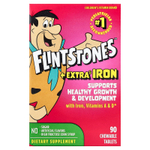 Flintstones, мультивитамины для детей, с дополнительным железом, 90 жевательных таблеток