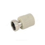 Муфта PP-R комбинированная серая Дн 20х3/4" с накидной гайкой VALFEX 10139120Г