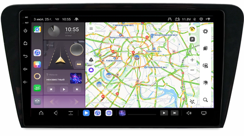 Магнитола для Skoda Octavia A7 2013-2020 - Kuberg QLed, Android 13, Быстрейшая, CarPlay, SIM-слот