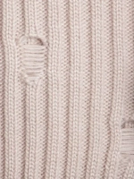 Шапка для девочки бини рваная и снуд осенние