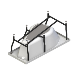 Акриловая ванна Radomir Vanessa (Радомир Ванесса) Миранда 168х95 L, с каркасом