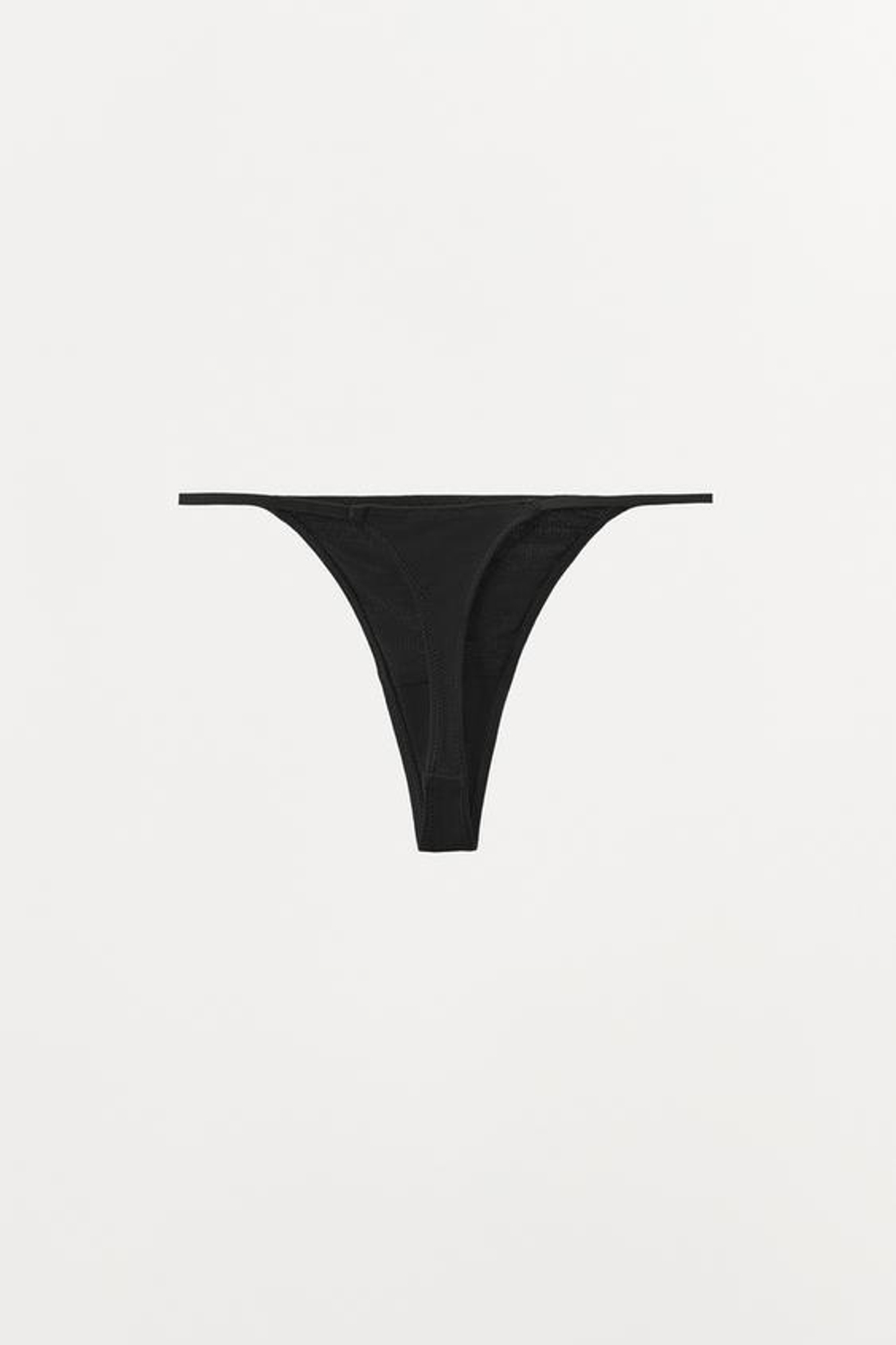 ZARA ТРУСЫ-ТАНГА ИЗ ВИСКОЗЫ, ЧЕРНЫЙ