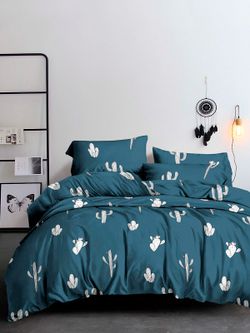 Простынь на резинке Simple House "Кактус" 160х200 см