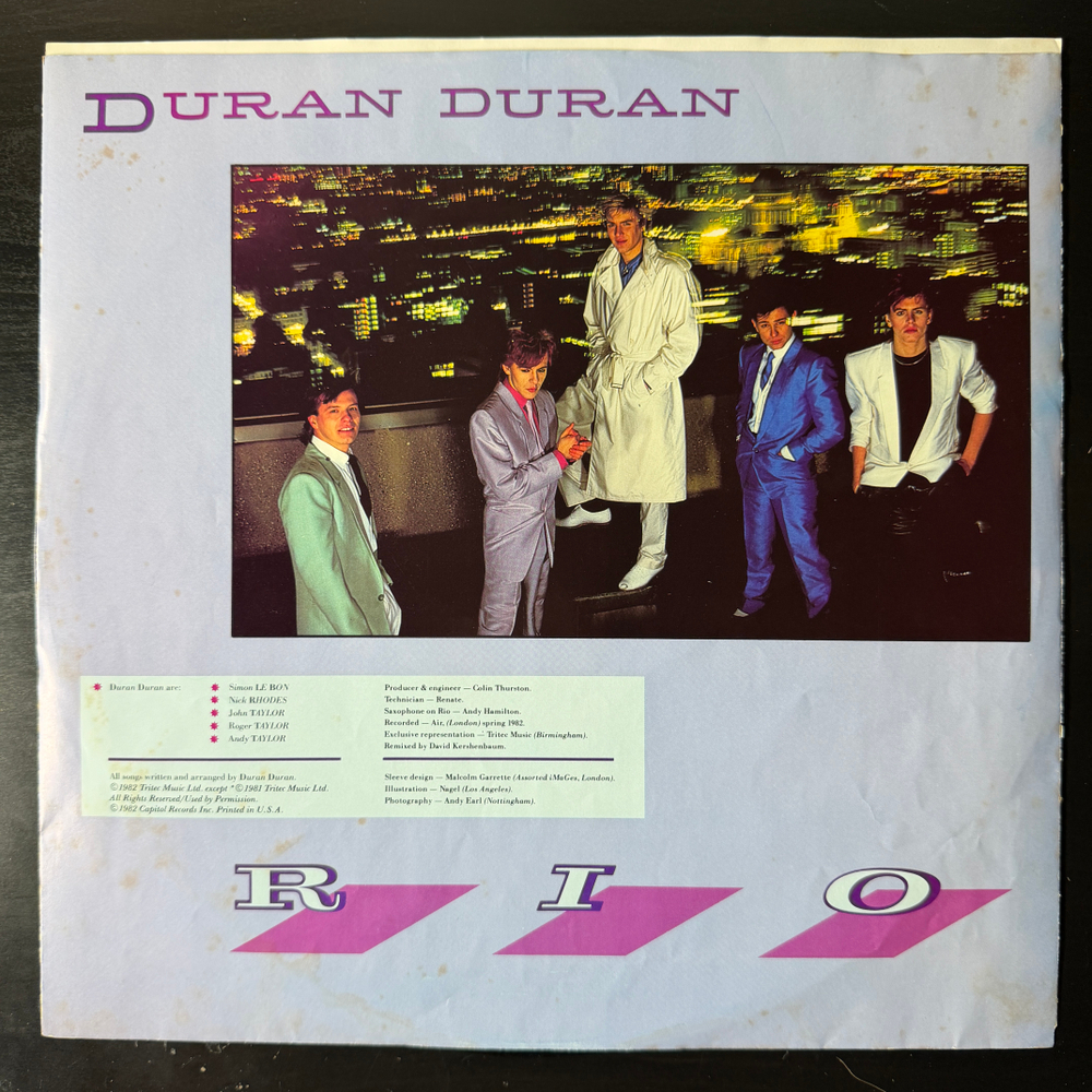 Duran Duran ‎– Rio (США 1982г.)