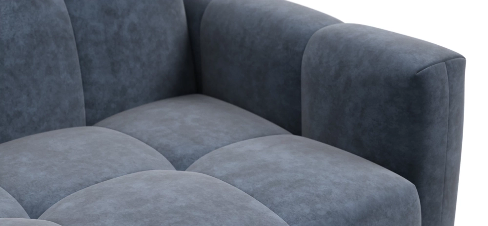 Угловой диван Босс Слип 160 с ортопедическим матрасом Велюр Роял синий