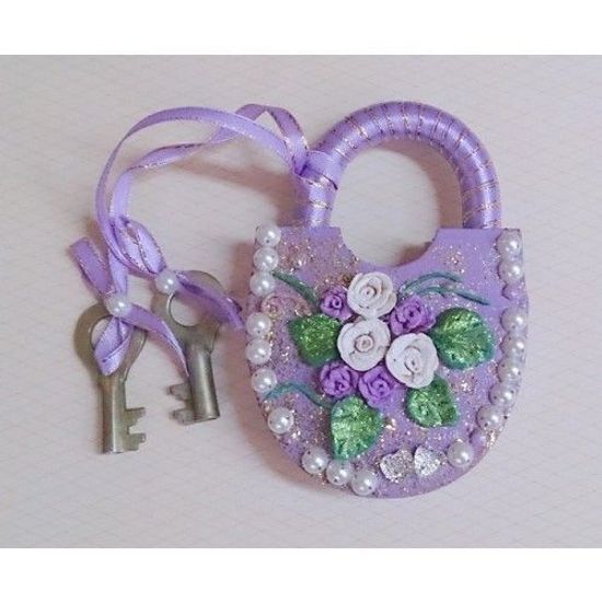 Замочек голубой SvetikFantasy (Размер:80х100х18мм)