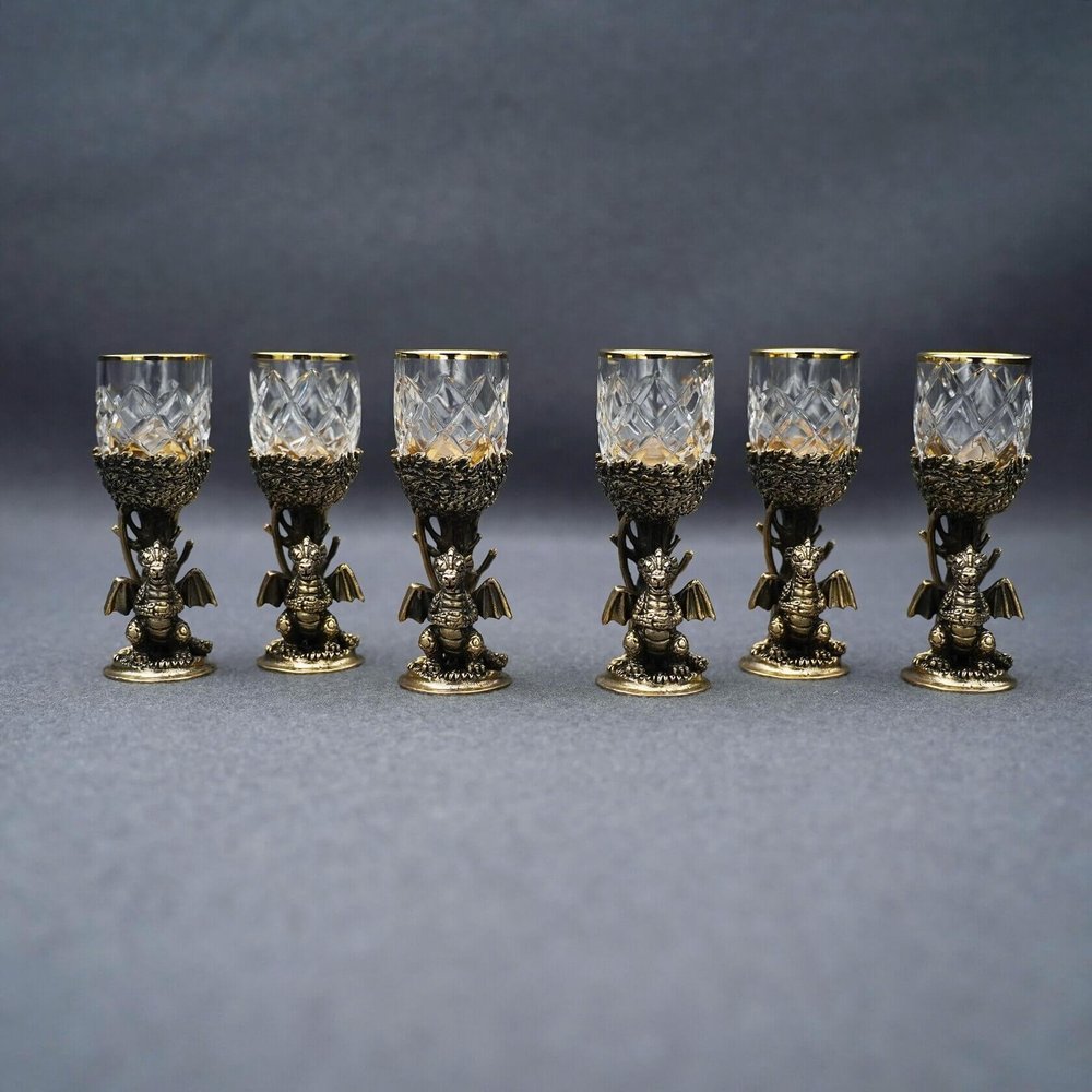 Подарочный набор стопок "Дракон" 6 шт.