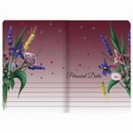 Тетрадь 40 л. в клетку обложка SoftTouch, фольга, бежевая бум. 70 г/м2, сшивка, А5 (147х210 мм), FLOWERS, BRAUBERG, 403773