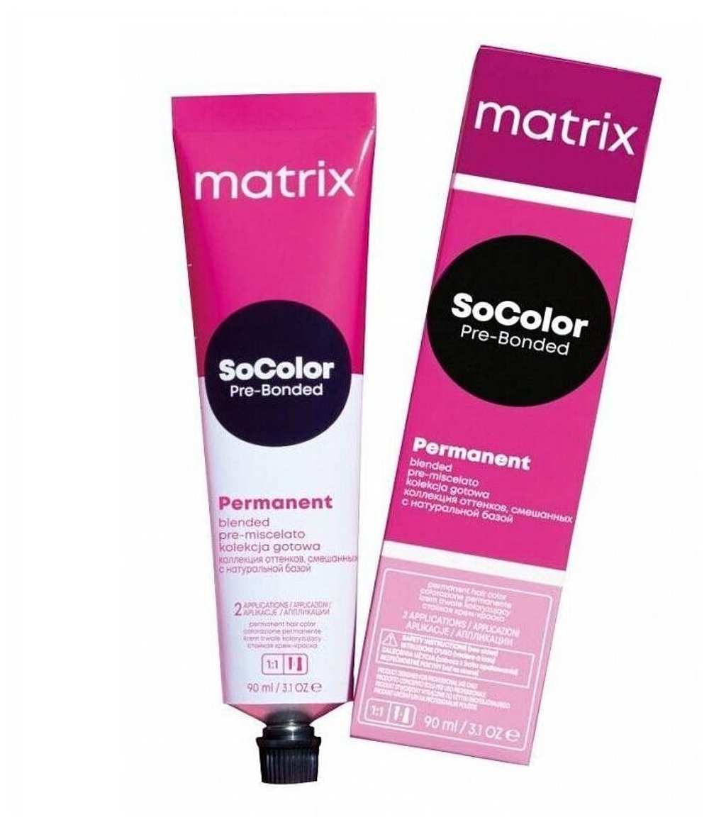 Matrix Краска для волос  SoColor Pre-Bonded 6BC Темный блондин коричнево-медный 90мл
