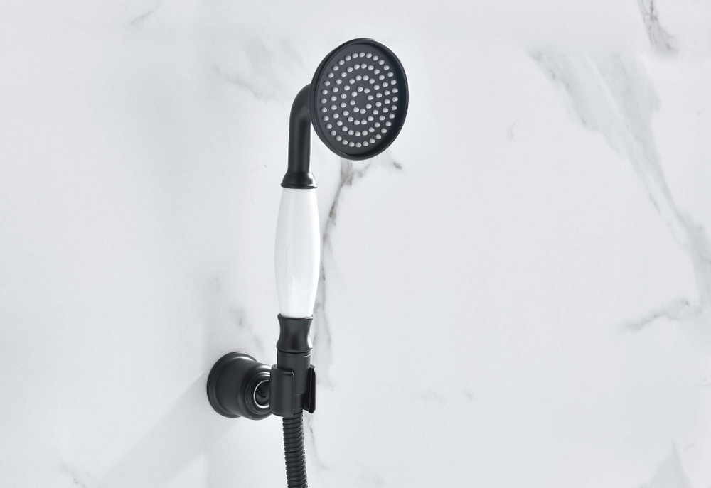 Ручной душ 65 AQUATEK, матовый черный AQ2008MB КЛАССИК