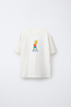 ZARA ФУТБОЛКА С ПРИНТОМ THE SIMPSONS ™ MATT GROENING, ЭКРЮ