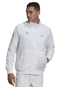 Мужская теннисная кофта Adidas Tennis Uniforia Jacket M - white/reflective silver/dash grey