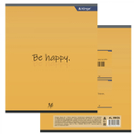 Тетрадь 36 л., А5, линия, Alingar "Positive book", скрепка, второй блок 60г/м2, мелованный картон (стандарт), 4 дизайна в пленке т/у