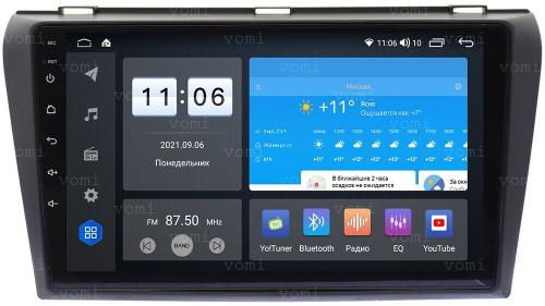 Магнитола для Mazda 3, Axela 2003-2009 - AK526R9-MTK-LTE Android 10, SIM-слот