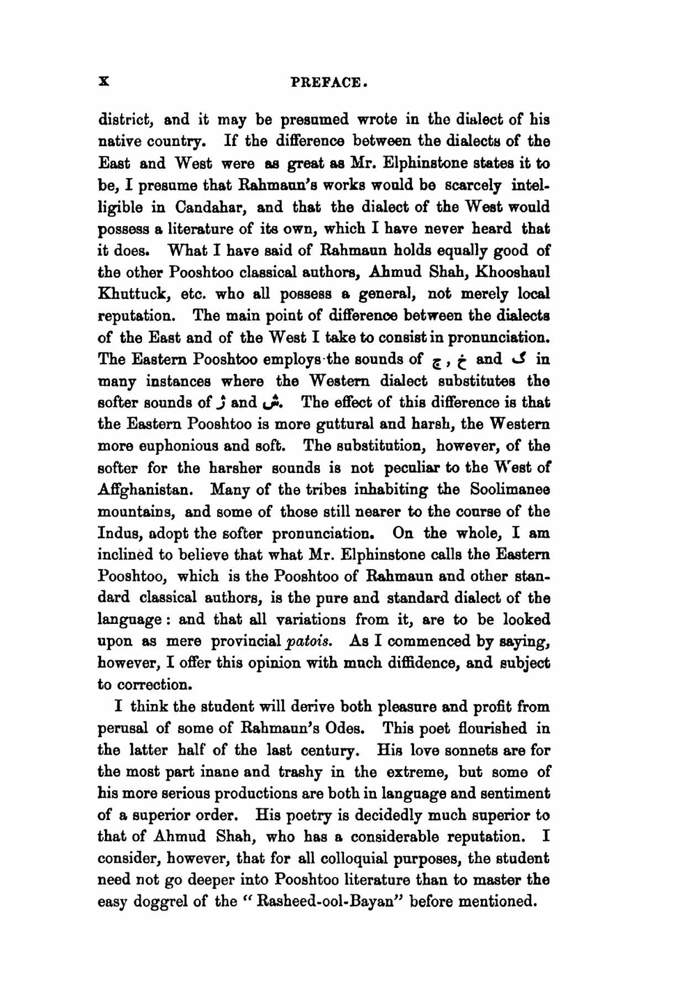 A Grammar and Vocabulary of the Pooshtoo Language | John Luther Vaughan
