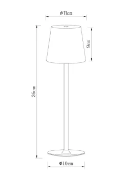 Уличный настольный светильник Arte Lamp FUYUE