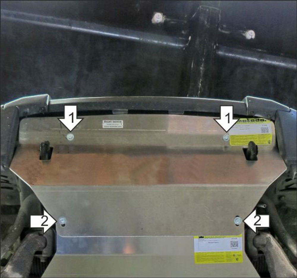 Защита Радиатора. 2 мм, Сталь. для Mitsubishi Pajero IV 2012-2020, Motodor.71304