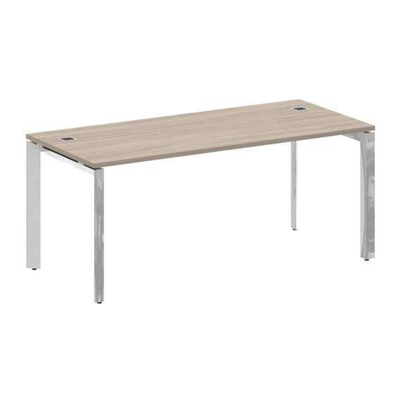 Onix Direct Lux Стол руководителя П-обр. м/к M-O.MP-SRR-5.8 Дуб Аттик/Нержавеющая Сталь/Хром 1780*80