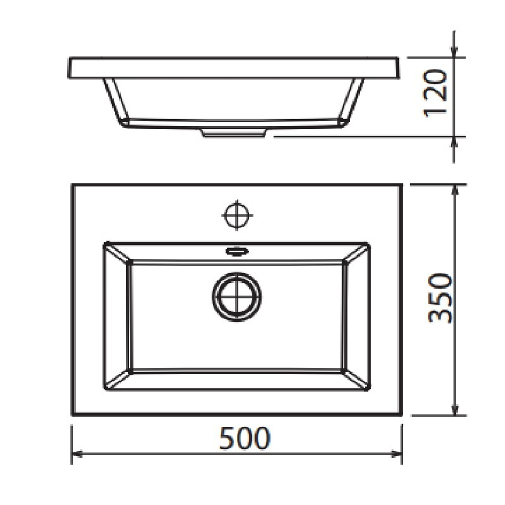 Тумба ПАЛЕРМО 50, светлый орех (лев/прав) с умывальником Анита