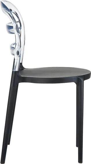 Стул Miss Bibi черный/прозрачный