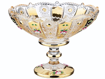 Конфетница Lefard gold glass 15см