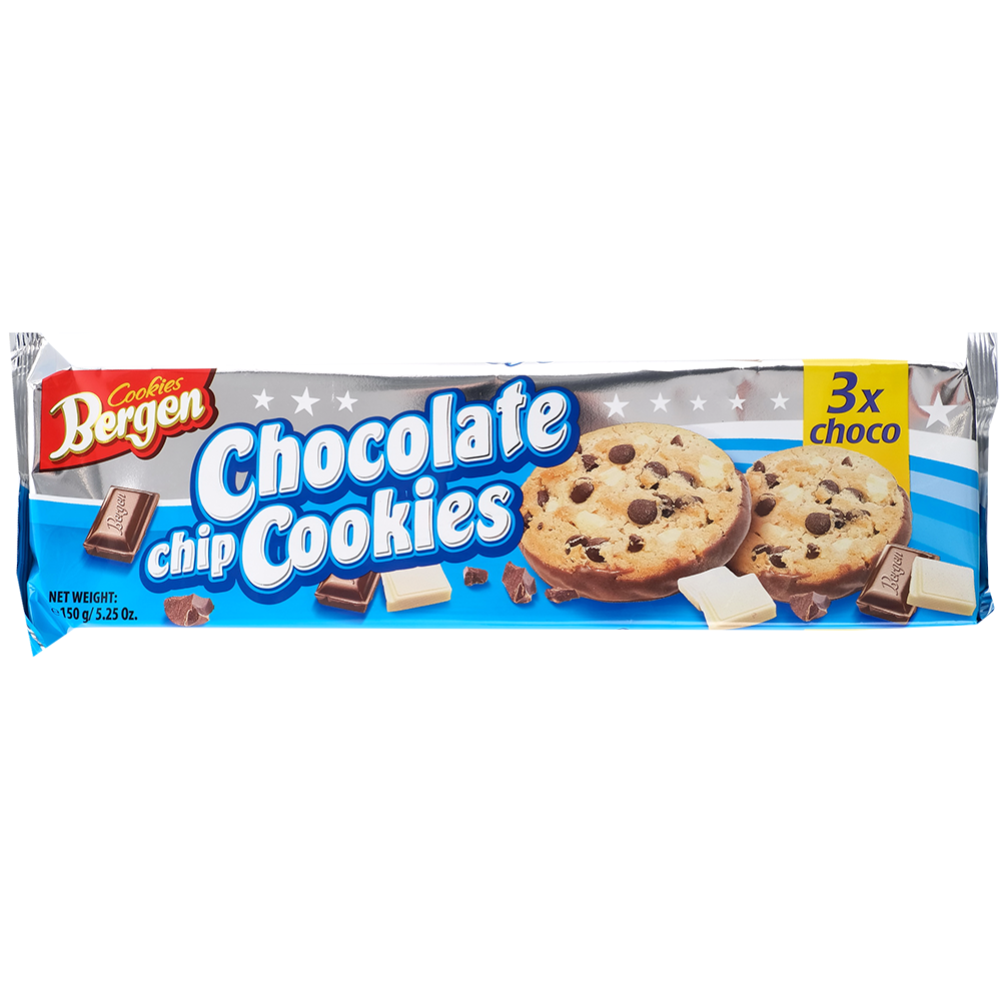 Печенье Bergen с темным шоколадом 150 гр