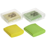 Ластик-клячка художественный "Sketch&Art" желт/зелен, в пластик короб (Bruno Visconti)