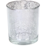 Подсвечник «Снегопад» 8,5*10 см, Серебро