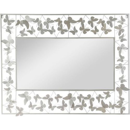 Зеркало настенное с бабочками 110х2х85см Металл,стекло