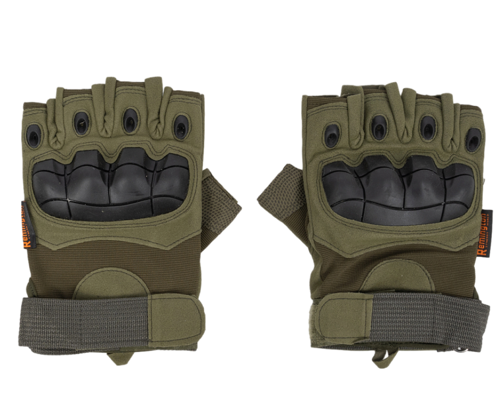 Перчатки Remington Tactical Gloves Half Finger Army Green р. S/М