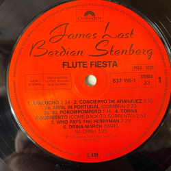 Винтажная виниловая пластинка LP Джеймс Ласт James Last and Berdien Stenberg Flute Fiesta (Germany 1988)