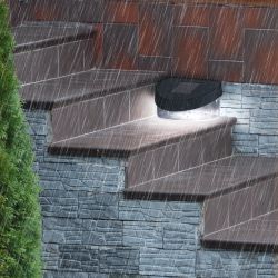 Светильник уличный ЭРА SL-PL8-MNT1 на солнечной батарее пластик черный 5,5 см | Садовые декоративные светильники