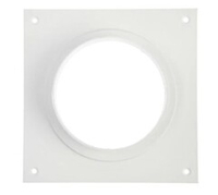 Фланец 155х155 мм квадратный на трубу 100 мм, для присоединения воздуховодов