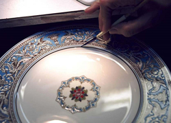 Wedgwood Десертная тарелка Wedgwood Prestige Anthemion Blue 18 см