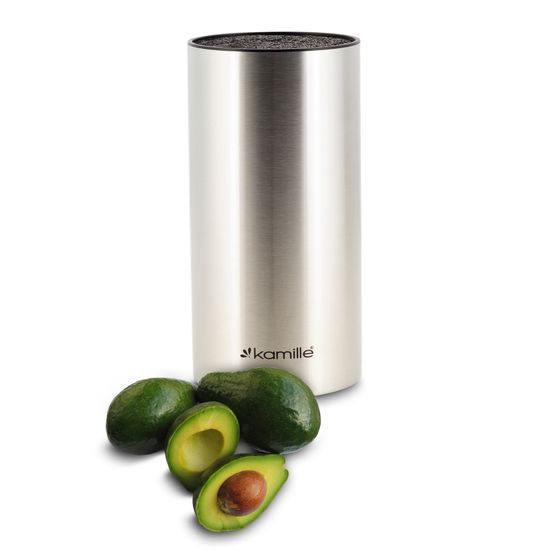 Подставка для ножей Kamille KM-7611 из нержавеющей стали