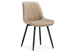 Стул на металлокаркасе Седа бежевый / черный