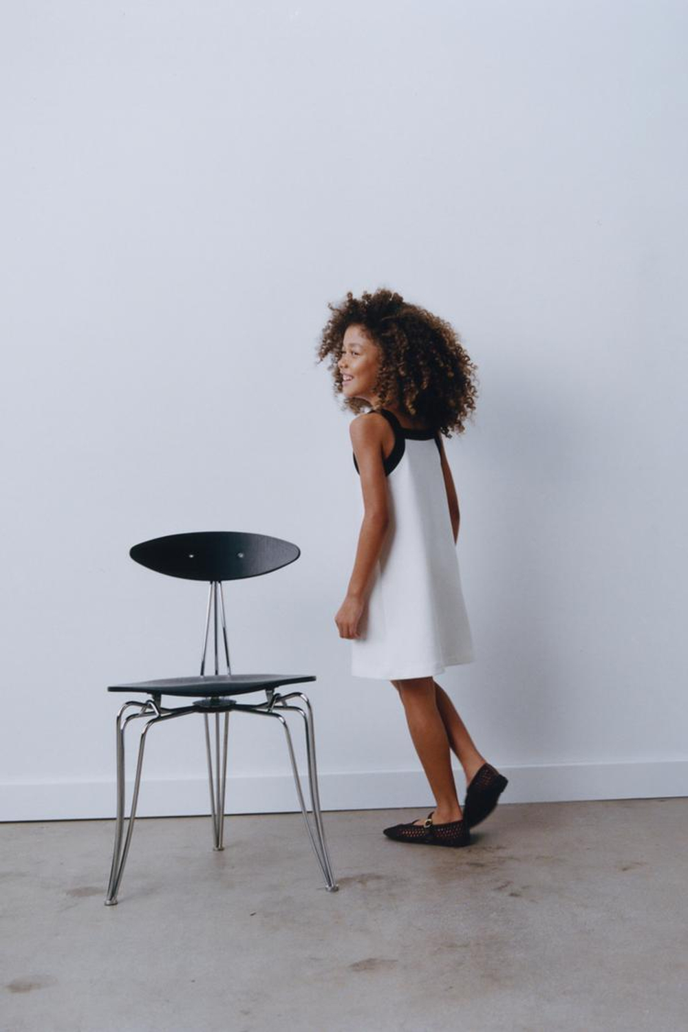 ZARA ПЛАТЬЕ С БАНТОМ, ЭКРЮ