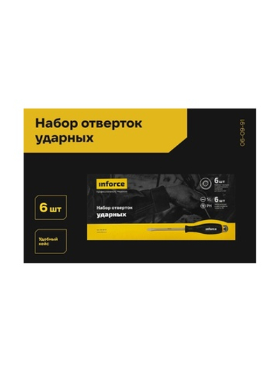 Набор ударных отверток 6 шт Inforce 06-09-91