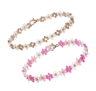 "Klart" набор для бисероплетения 11-010 "Браслеты. Розовые цветы" 0.5 см