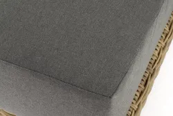 "Капри" кушетка из искусственного ротанга, цвет соломенный