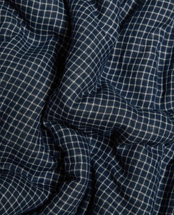 ZARA HOME ДЕТСКИЙ МУСЛИНОВЫЙ ПЛЕД, СИНИЙ